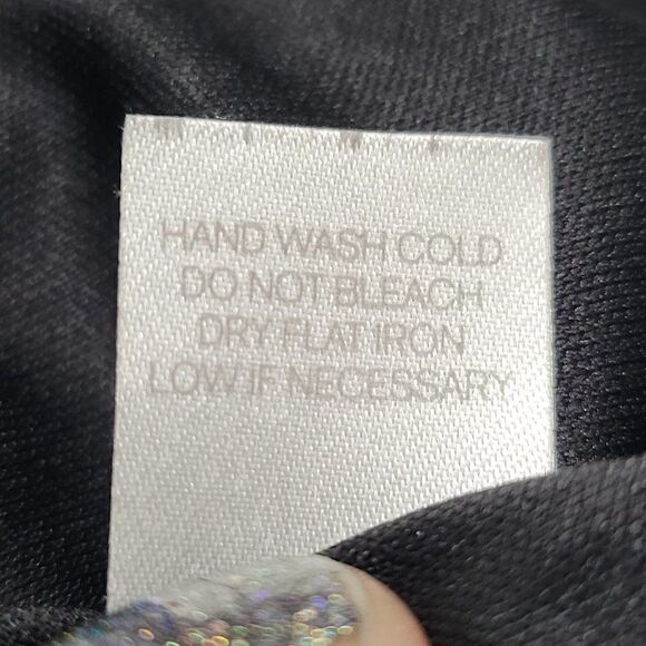 Charming Charlie Blouson Classic Mini V-Neck Cinched Waist Little Black Dress - Picture 7 of 7